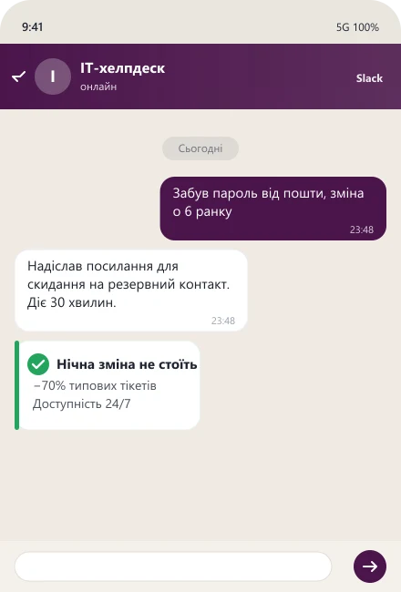 ШІ-хелпдеск скидає пароль співробітнику вночі перед зміною
